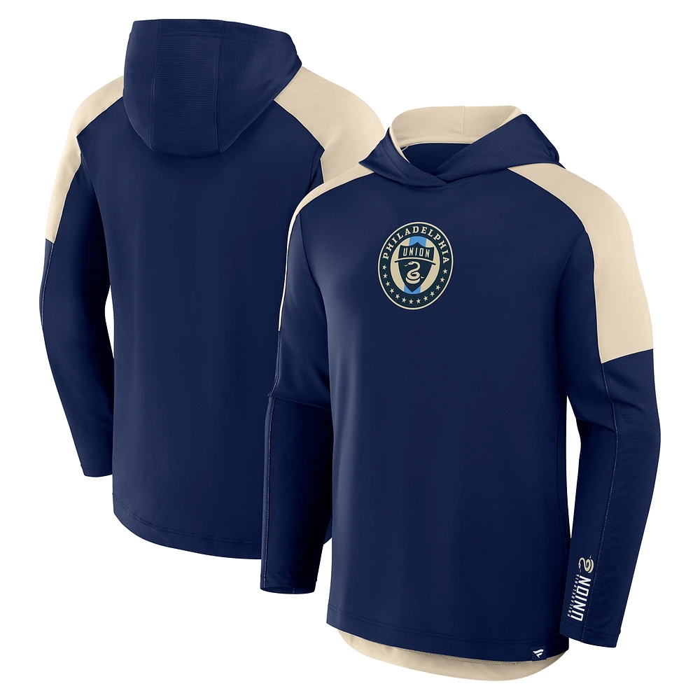 Sweat à capuche de transition pour homme Fanatics Navy Philadelphia Union Red Card