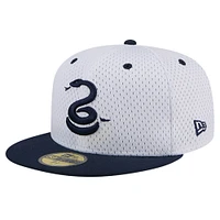 Men's New Era Gray Philadelphia Union Throwback Mesh 59FIFTY Fitted Hat