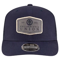 Men's New Era  Navy Philadelphia Union Labeled 9SEVENTY Trucker Stretch-Snap Adjustable Hat
