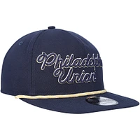 Men's New Era  Navy Philadelphia Union Script Golfer Adjustable Hat
