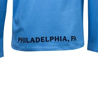 Men's Sport Design Sweden  Light Blue Philadelphia Union 2025 Jersey Hook Relaxed Fit Long Sleeve Hoodie T-Shirt