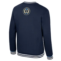 Men's Stadium Essentials Navy Philadelphia Union Half-Time 2-Hit Pullover Sweatshirt