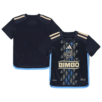 Maillot adidas de l'équipe Philadelphia Union 2024 AEROREADY pour tout-petit, bleu marine