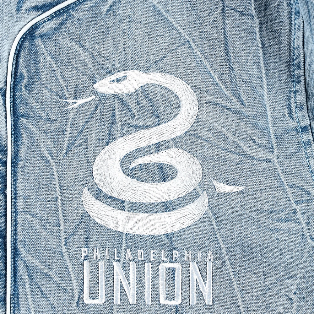 Unisex The Wild Collective Blue Philadelphia Union Denim Button-Up Shirt