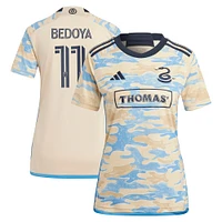 Maillot Philadelphia Union 2023 For Philly adidas Alejandro Bedoya Tan pour femme