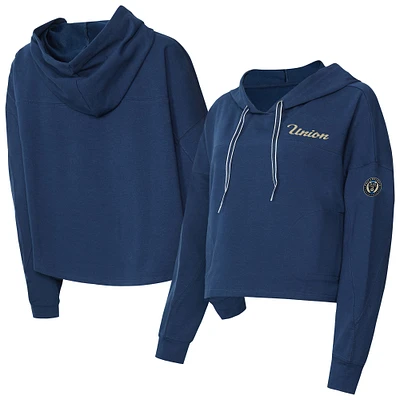 Sweat à capuche manches longues et col rond pour femme Concepts Sport Navy Philadelphia Union Elevation Tri-Blend