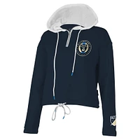 Women's Stadium Essentials Navy Philadelphia Union Game Plan Quarter-Zip Hoodie
