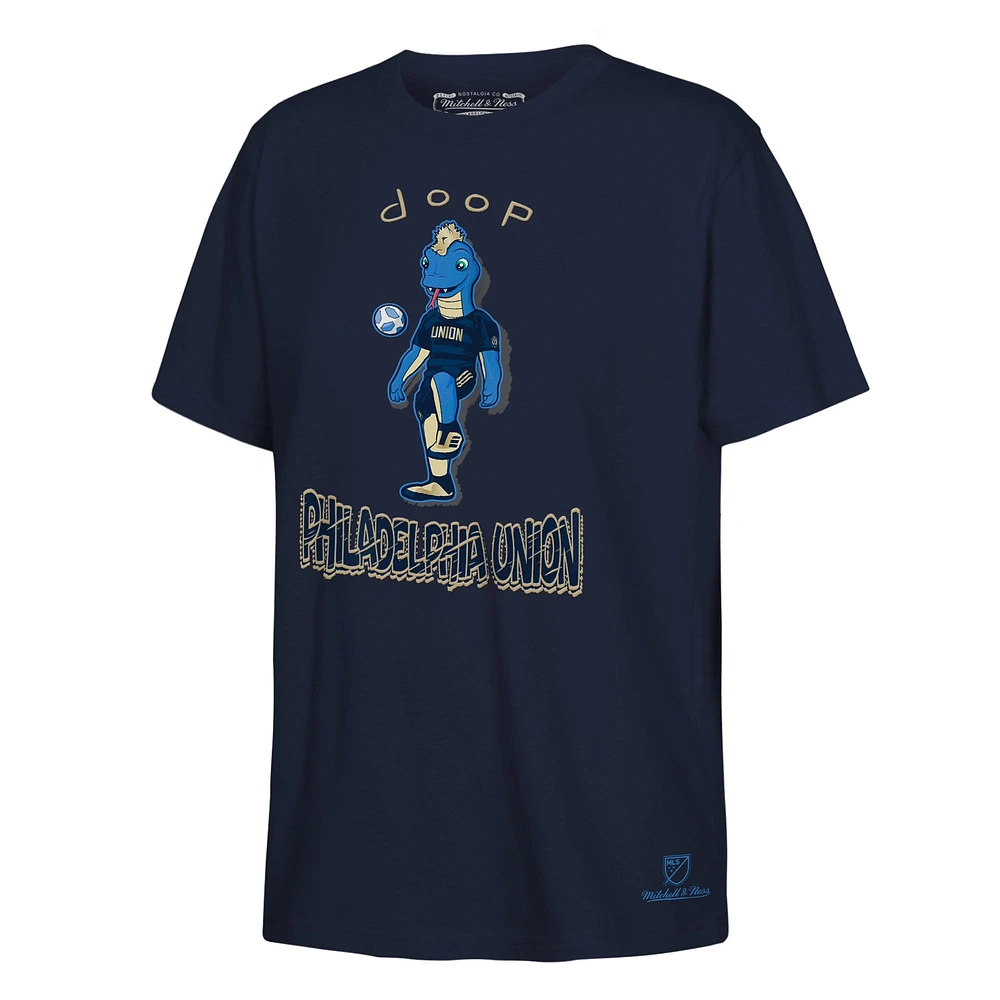Youth Mitchell & Ness  Navy Philadelphia Union Mascot T-Shirt