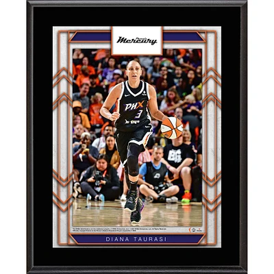 Plaque de joueur sublimée Diana Taurasi Phoenix Mercury 10,5" x 13"