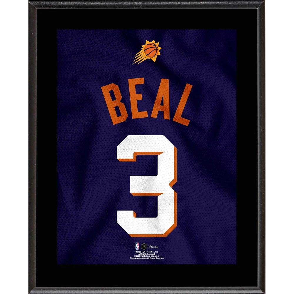 Plaque sublimée Bradley Beal Phoenix Suns 10,5" x 13" #3 en maillot violet