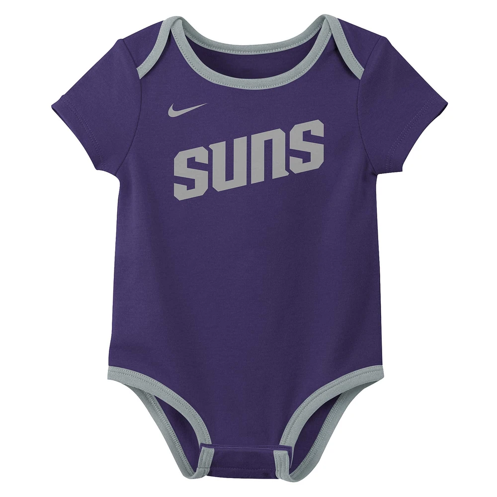 Lot de trois bodies pour bébé Nike Phoenix Suns