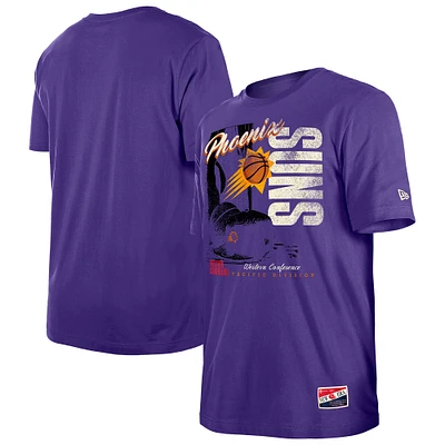 Men's New Era  Purple Phoenix Suns Distressed Throwback Vintage Color Pack T-Shirt