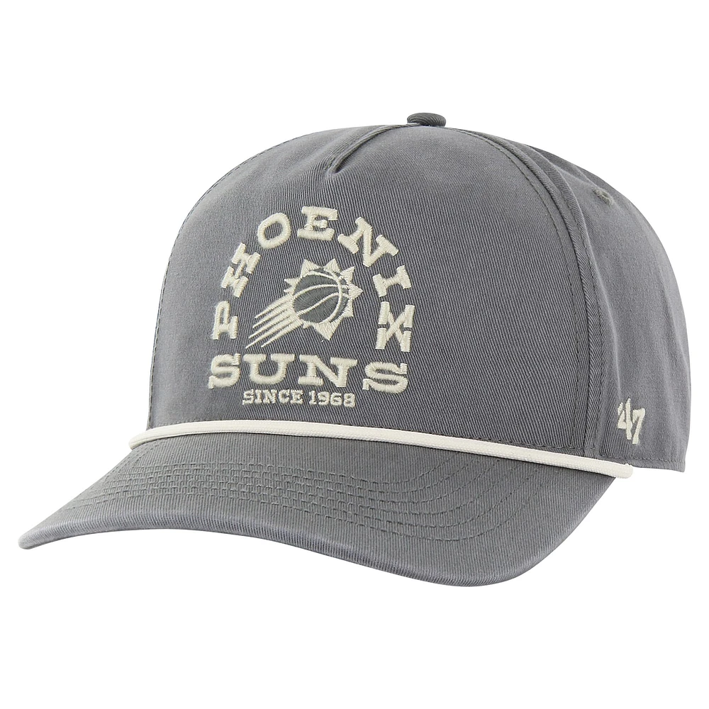 Men's '47  Charcoal Phoenix Suns Canyon Ranchero Hitch Adjustable Hat