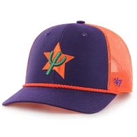 Men's '47 Purple/Orange Phoenix Suns 2024/25 City Edition Trucker Adjustable Hat