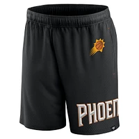 Men's Fanatics Black Phoenix Suns Free Throw Mesh Shorts