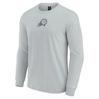 Men's Fanatics Gray Phoenix Suns Elements Strive Long Sleeve T-Shirt