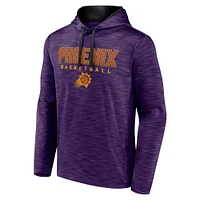 Men's Fanatics Heather Purple Phoenix Suns Fast Break Pullover Hoodie