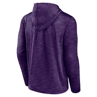 Men's Fanatics Heather Purple Phoenix Suns Fast Break Pullover Hoodie