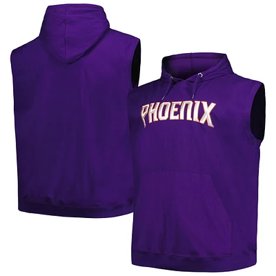 Sweat à capuche pour hommes Fanatics Purple Phoenix Suns Big & Tall Jersey Muscle Pull