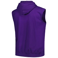 Men's Fanatics Purple Phoenix Suns Jersey Muscle Pullover Hoodie