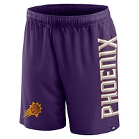 Men's Fanatics Purple Phoenix Suns Post Up Mesh Shorts