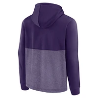 Sweat à capuche tri-mélange réussi Fanatics Purple Phoenix Suns pour hommes
