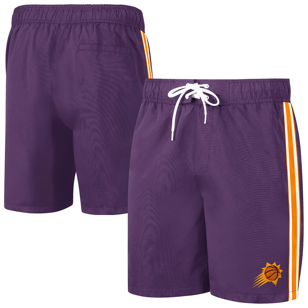 Short de bain pour homme G-III Sports by Carl Banks violet Phoenix Suns Sand Beach Volley