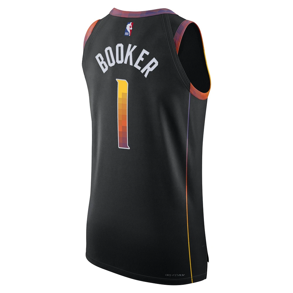 Men's Jordan Brand Devin Booker Black Phoenix Suns Authentic Player Jersey - Statement Edition