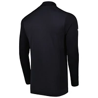 Men's Levelwear Black Phoenix Suns Nano Engineered Knit Fabric Quarter-Zip Jacket
