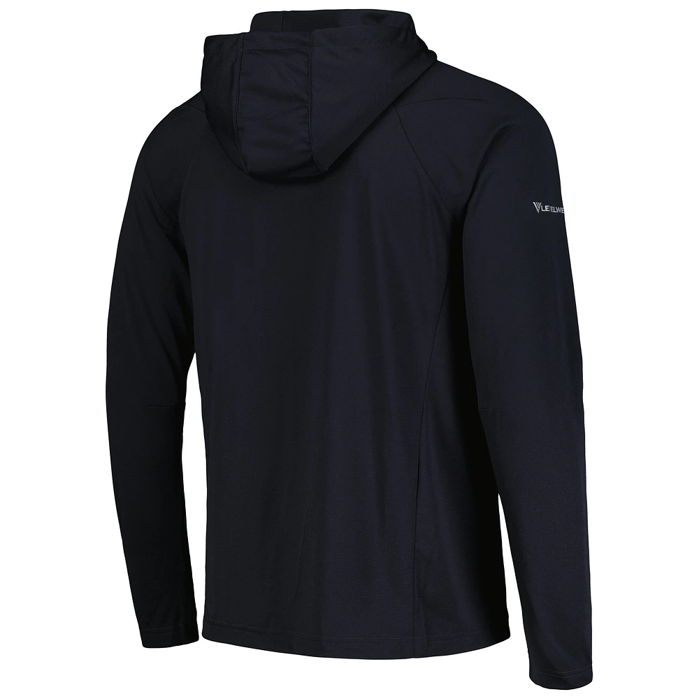 Men's Levelwear  Black Phoenix Suns Zander Hoodie Raglan Quarter-Zip Top