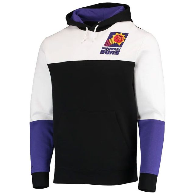 Chandail à capuchon Phoenix Suns Hardwood Classics Fusion 2.0 pour homme Mitchell & Ness noir/blanc