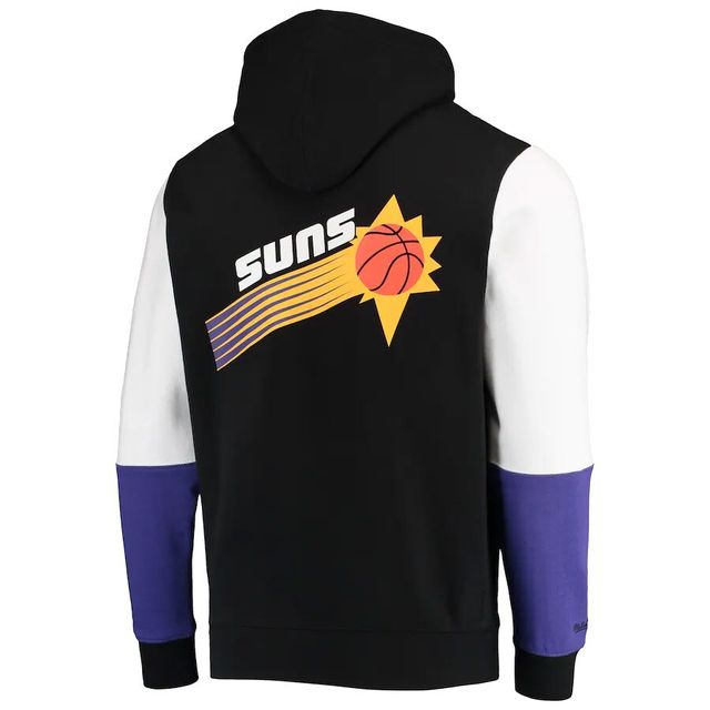 Chandail à capuchon Phoenix Suns Hardwood Classics Fusion 2.0 pour homme Mitchell & Ness noir/blanc