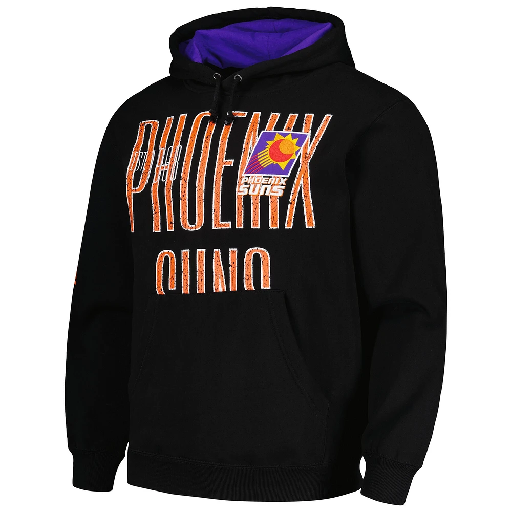 Men's Mitchell & Ness Black Phoenix Suns Hardwood Classics OG 2.0 Pullover Hoodie