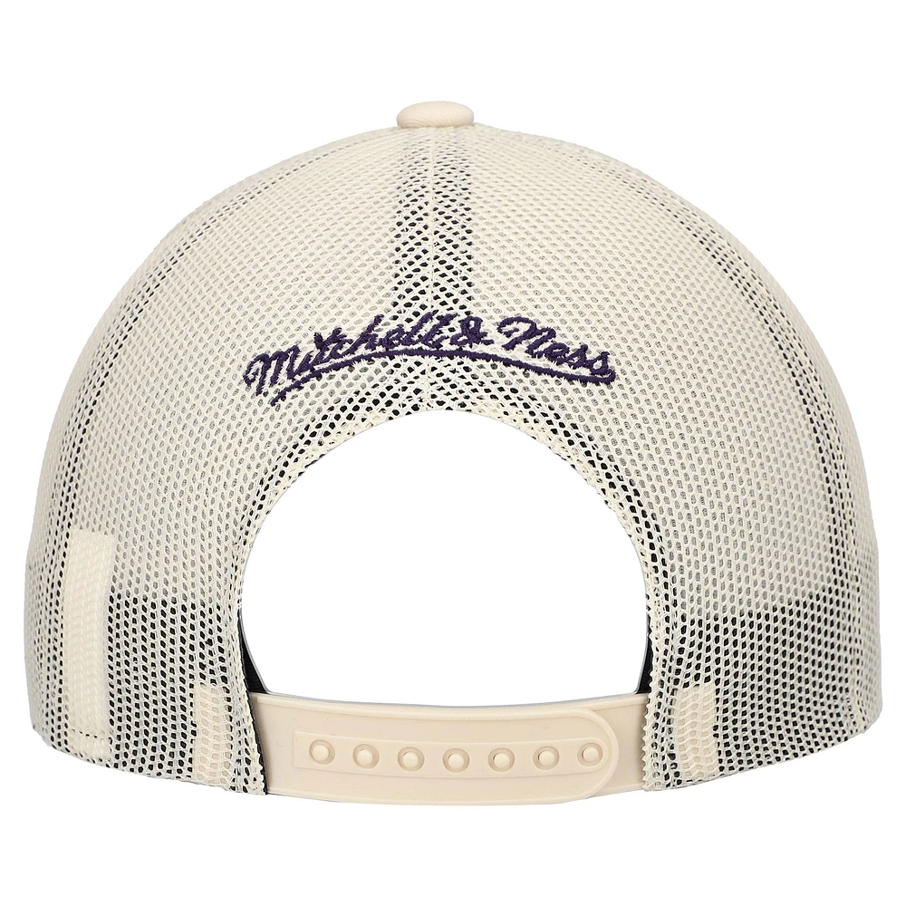 Men's Mitchell & Ness Cream Phoenix Suns Trucker Adjustable Hat