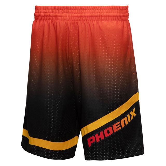 Hommes Mitchell & Ness Orange/Noir Phoenix Suns - 1996/97 Hardwood Classics Fadeaway Swingman Short