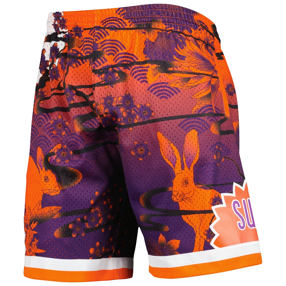 Men's Mitchell & Ness  Orange Phoenix Suns Lunar New Year Swingman Shorts