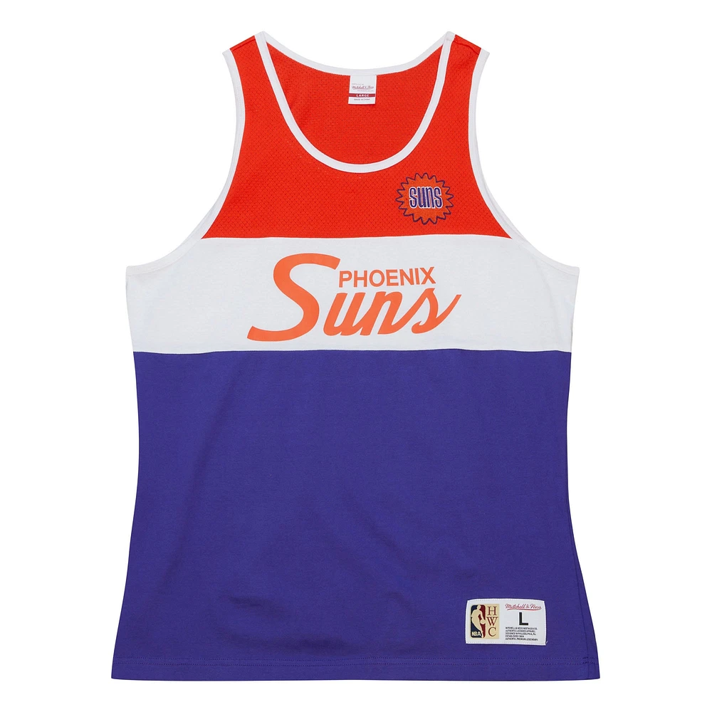 Débardeur violet Phoenix Suns à script spécial Mitchell & Ness pour hommes