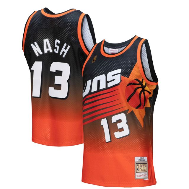 Maillot Homme Mitchell & Ness Steve Nash Noir/Orange Phoenix Suns - 1996/97 Fadeaway Swingman Player