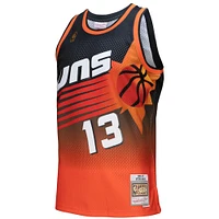 Men's Mitchell & Ness Steve Nash Orange/Black Phoenix Suns 1996/97 Hardwood Classics Fadeaway Swingman Player Jersey