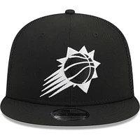 Men's New Era Black Phoenix Suns 9FIFTY Snapback Trucker Hat