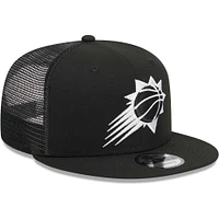 Men's New Era Black Phoenix Suns 9FIFTY Snapback Trucker Hat