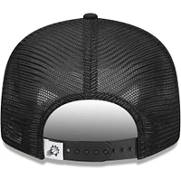 Men's New Era Black Phoenix Suns 9FIFTY Snapback Trucker Hat