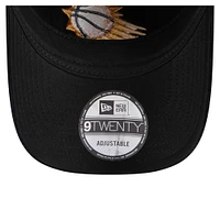 Men's New Era  Black Phoenix Suns Throwback Corded 9TWENTY Adjustable Hat