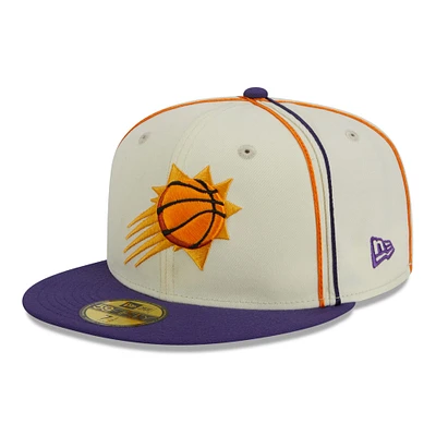 V107988 Suns 23 NBA NWE Crème et passepoil 2 tons ajustés 59Fifty HATMENHIC
