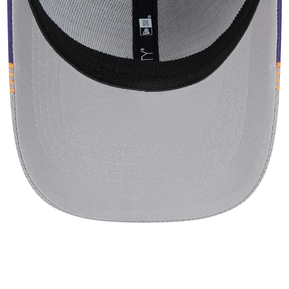 Men's New Era Gray/Purple Phoenix Suns Active Trim 39THIRTY Flex Hat