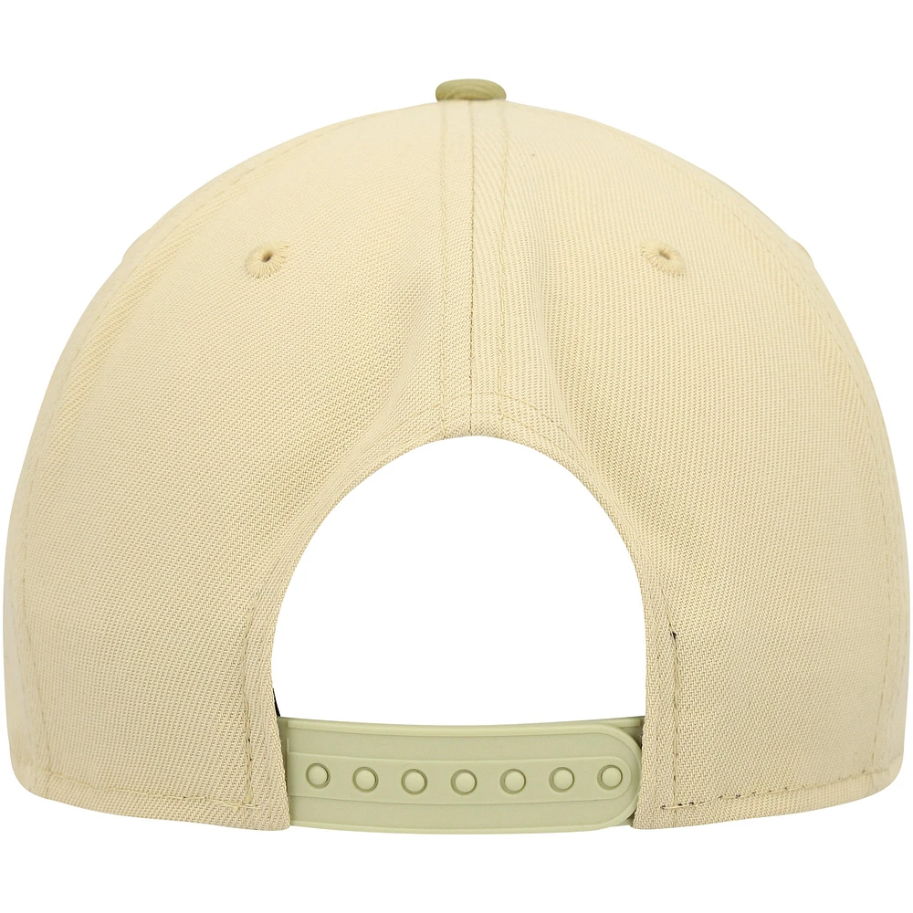 Men's New Era Khaki/Tan Phoenix Suns Green Collection Repreve 9FIFTY Snapback Hat