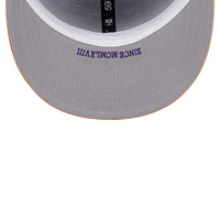 Casquette ajustée 59FIFTY Phoenix Suns Gameday Gold Pop Stars New Era violet/orange pour homme