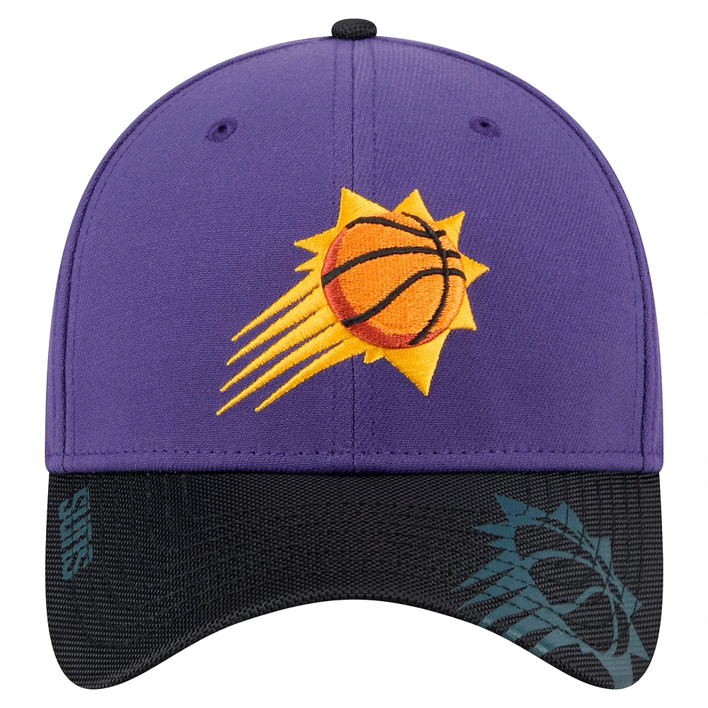 Men's New Era Purple Phoenix Suns Sport Night 39THIRTY Flex Hat
