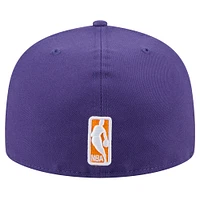 Men's New Era Purple Phoenix Suns Throwback Pennant 59FIFTY Fitted Hat