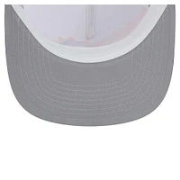 Men's New Era White/Purple Phoenix Suns Dip-Dye 9FIFTY A-Frame Trucker Snapback Hat